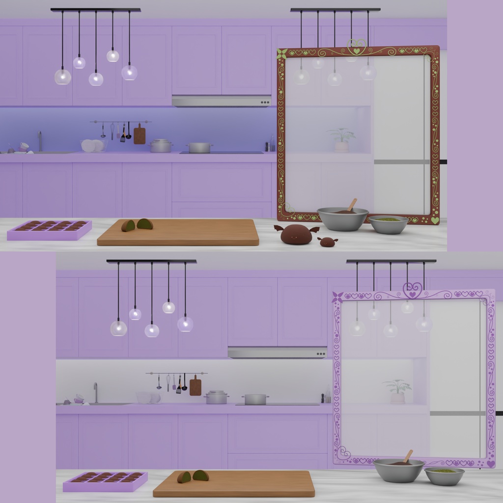 {配信背景}バレンタイン・ドゥッチョンク・キッチン 🍫💝 🧆두쫀쿠 키친🧆