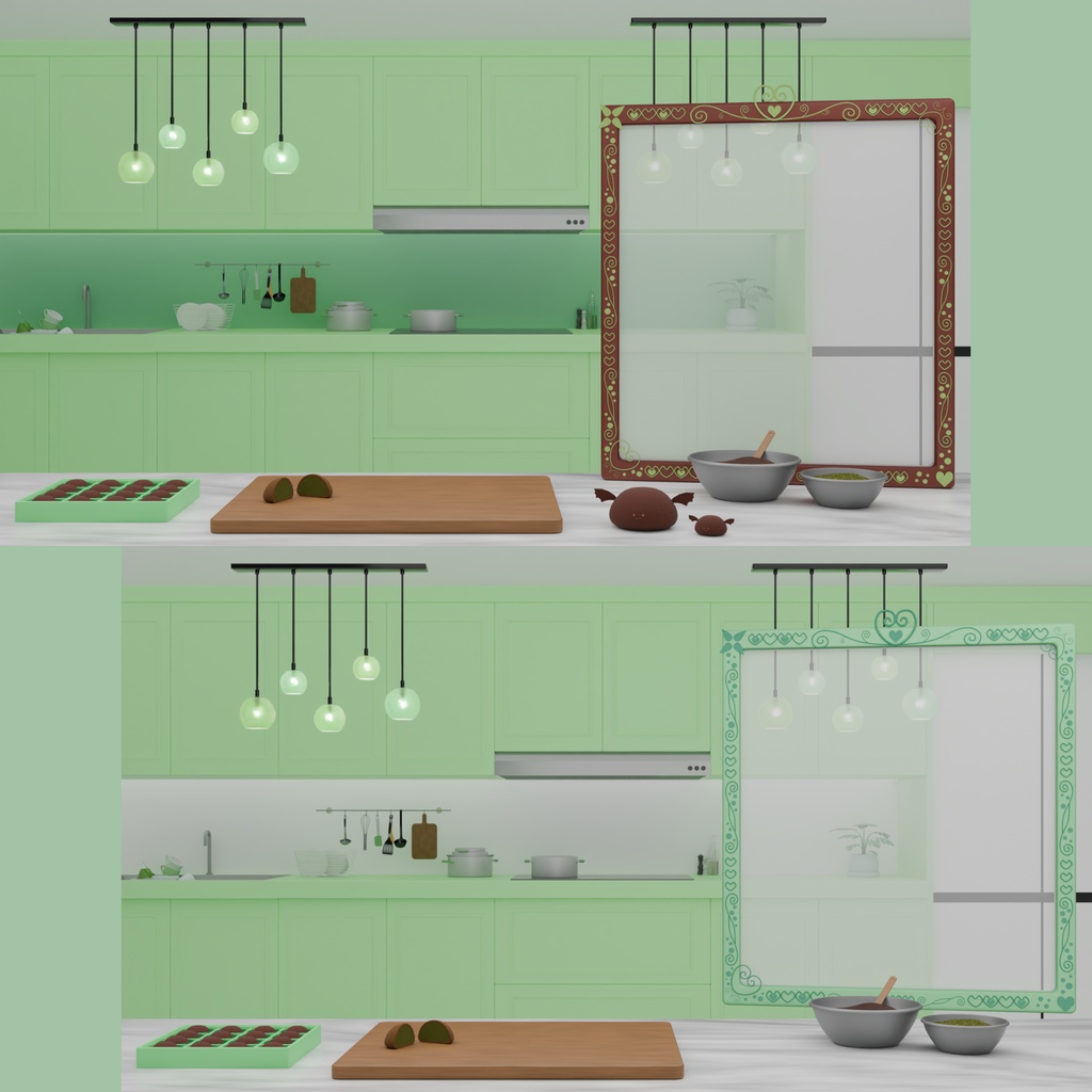 {配信背景}バレンタイン・ドゥッチョンク・キッチン 🍫💝 🧆두쫀쿠 키친🧆