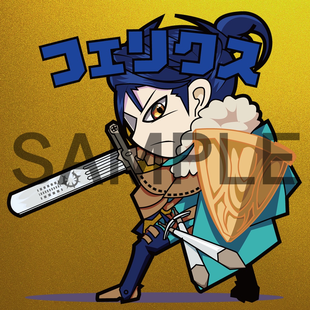 【FE風花雪月】青獅子の学級 ビックリマン風シール