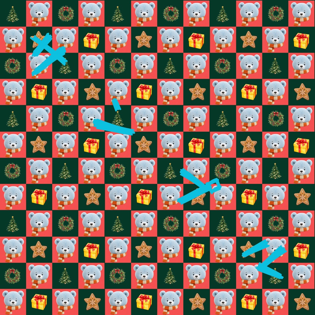 クリスマス／赤緑／デジタルペーパー／ラッピングペーパー