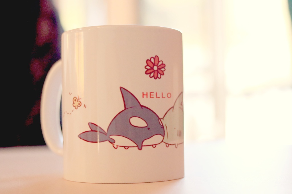 サメくん達のはろーマグカップ