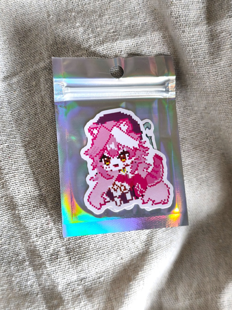 ホロライブ ラオーラ ステッカー2枚セット(ピクセル&ゴス)