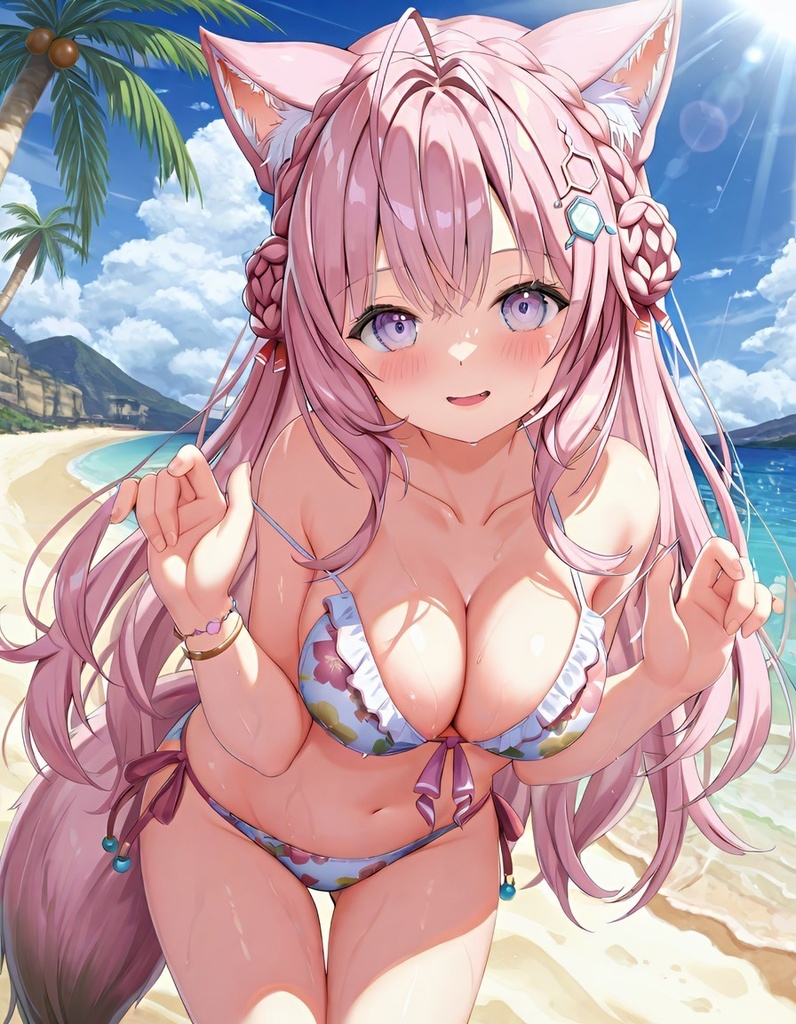 ホロライブビーチで水着なイラスト詰め合わせ