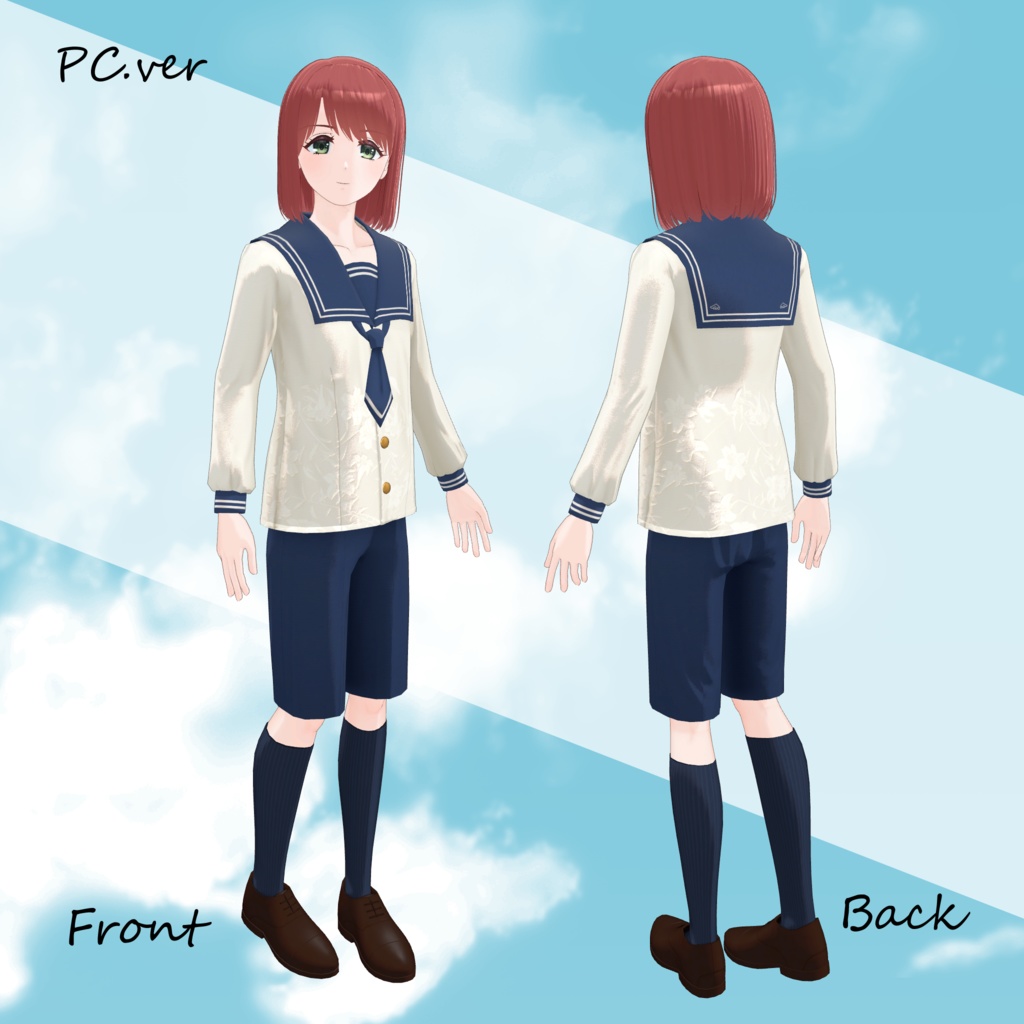 【オリジナル3Dモデル】朱音 -Akane- 【無料】