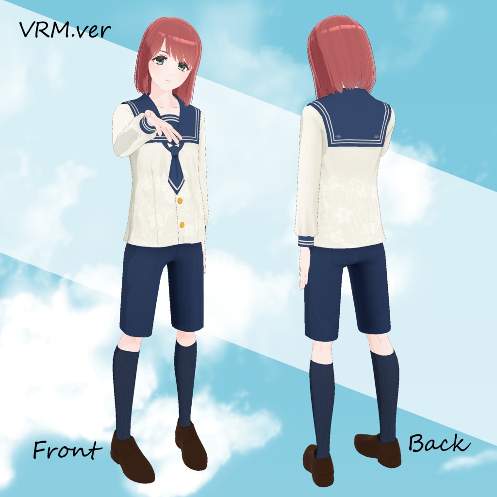 【オリジナル3Dモデル】朱音 -Akane- 【無料】