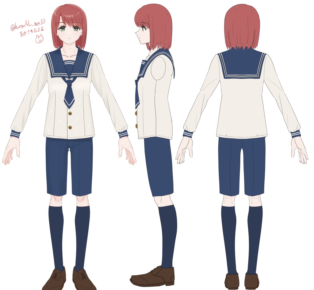 【オリジナル3Dモデル】朱音 -Akane- 【無料】