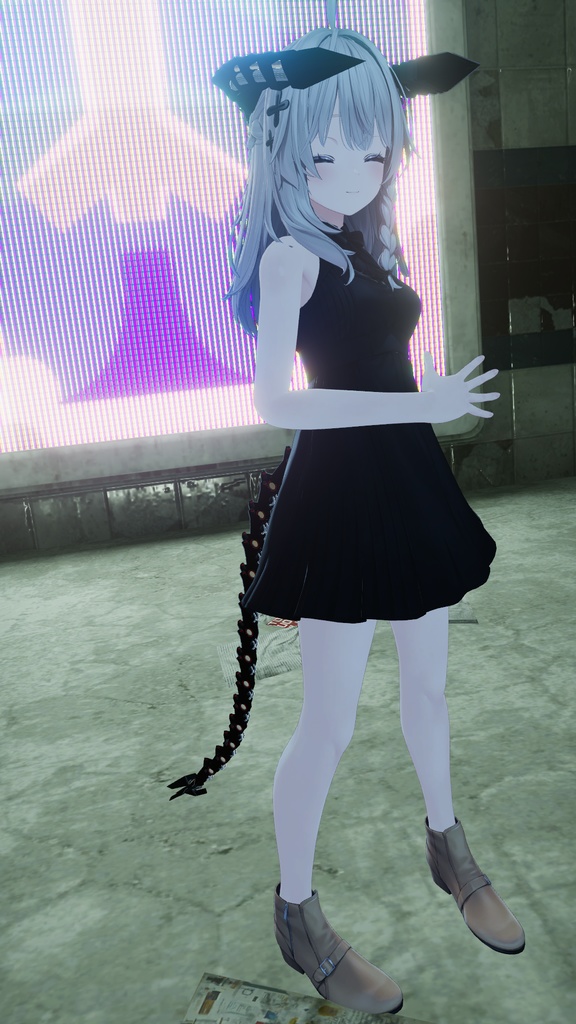 【VRChat】サイバー角&尻尾【7アバター対応】