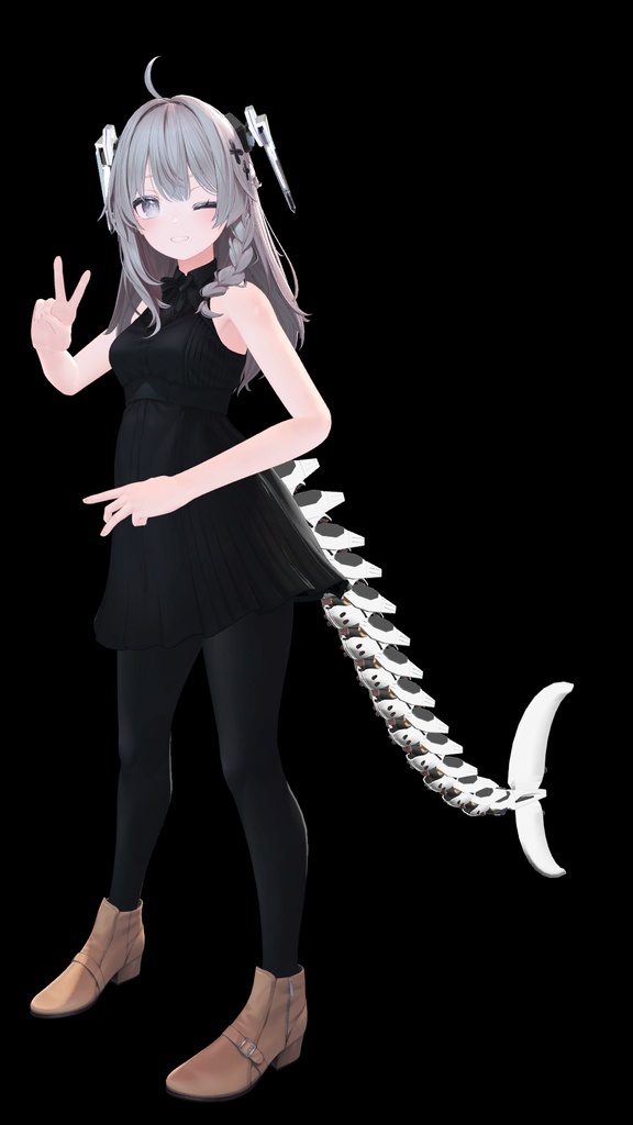 【VRChat】cyberheadgear&tail【しなの用】セール中!