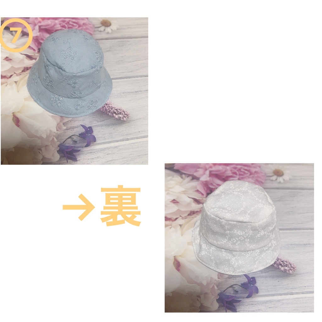 バケットハット リバーシブル