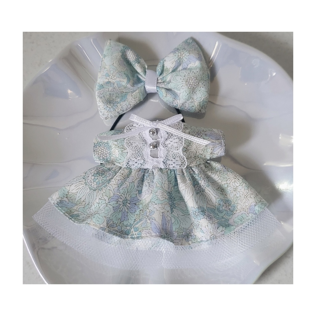 グリーンチュールワンピース