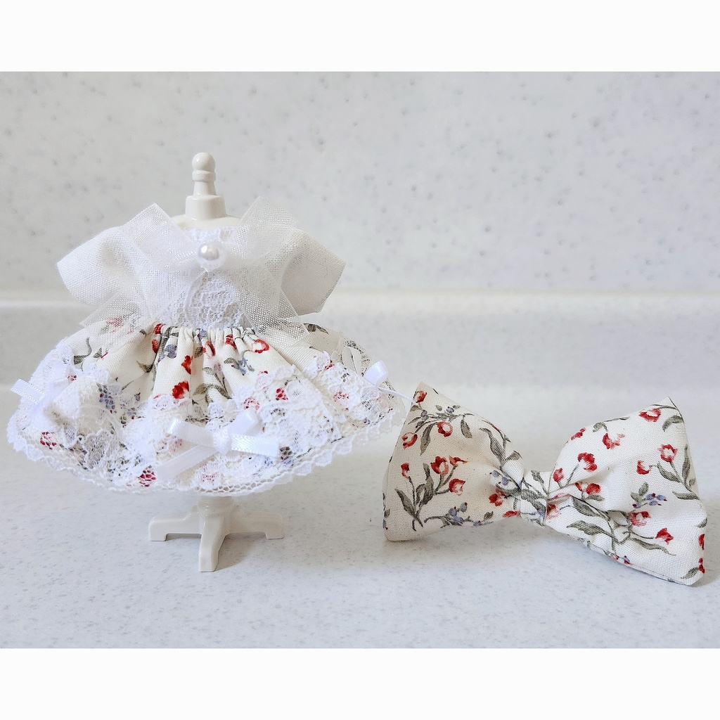 小花のリボンレースコーデセット