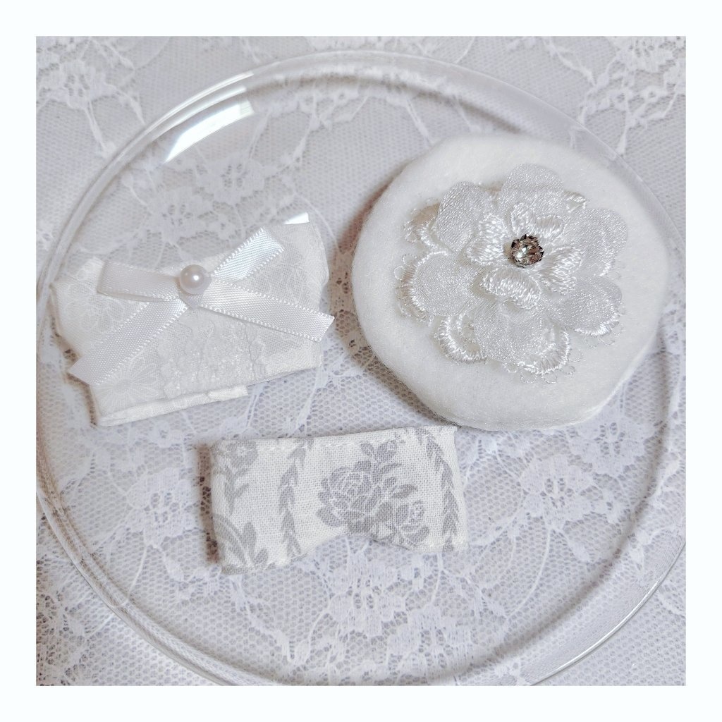 お花のホワイトコーデセット