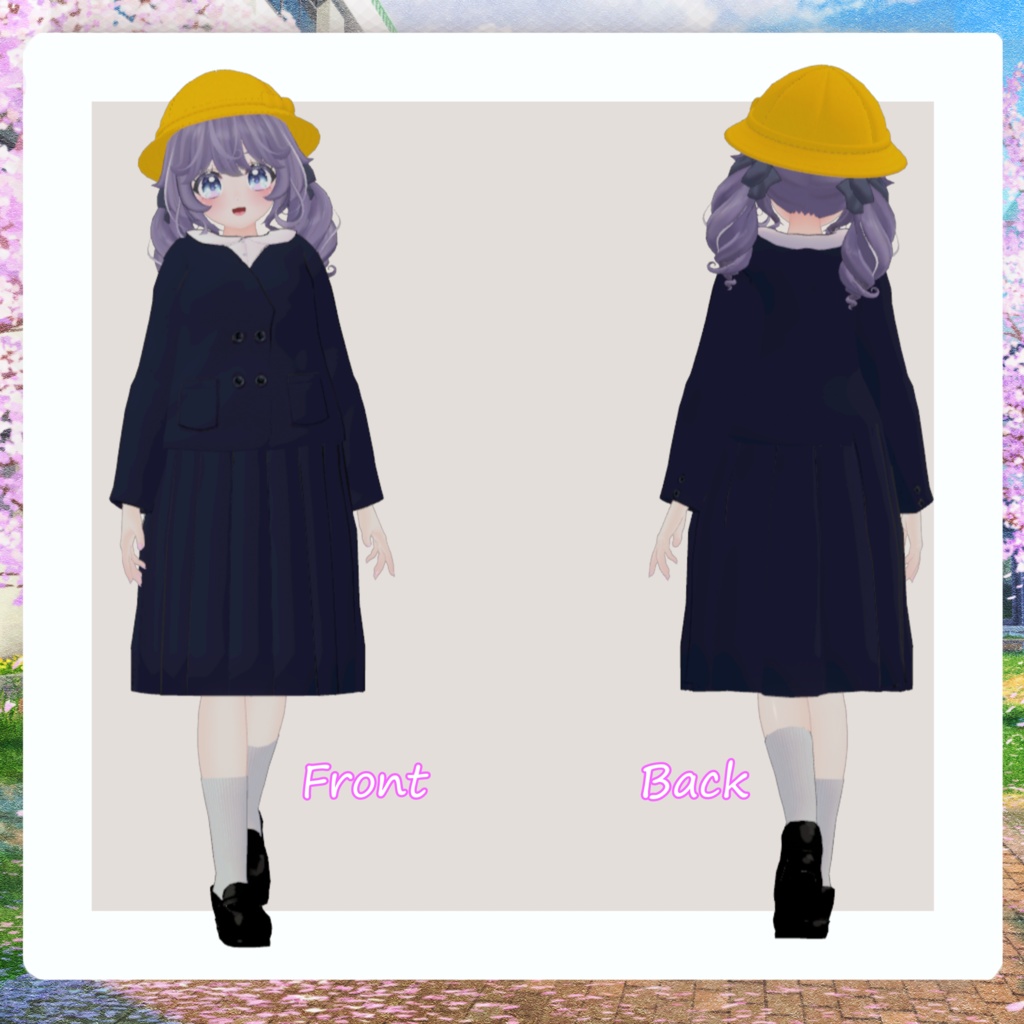 学生服 星恋ちゃん対応衣装【VRchat】【MA対応済】