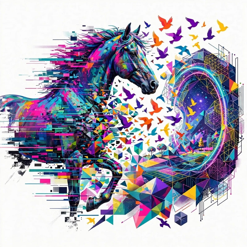 虹門を駆けるスペクトル Spectrum Running Through the Rainbow Gate