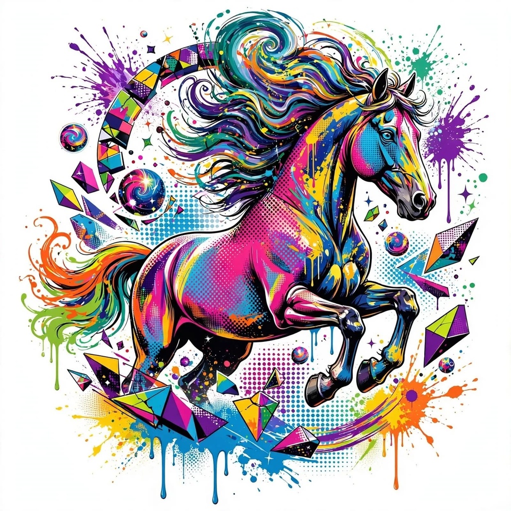 色彩が駆け抜ける瞬間　The Moment Color Breaks into a Gallop
