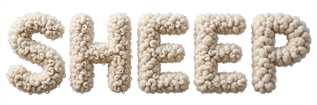 羊毛の文字　Woolen Letters