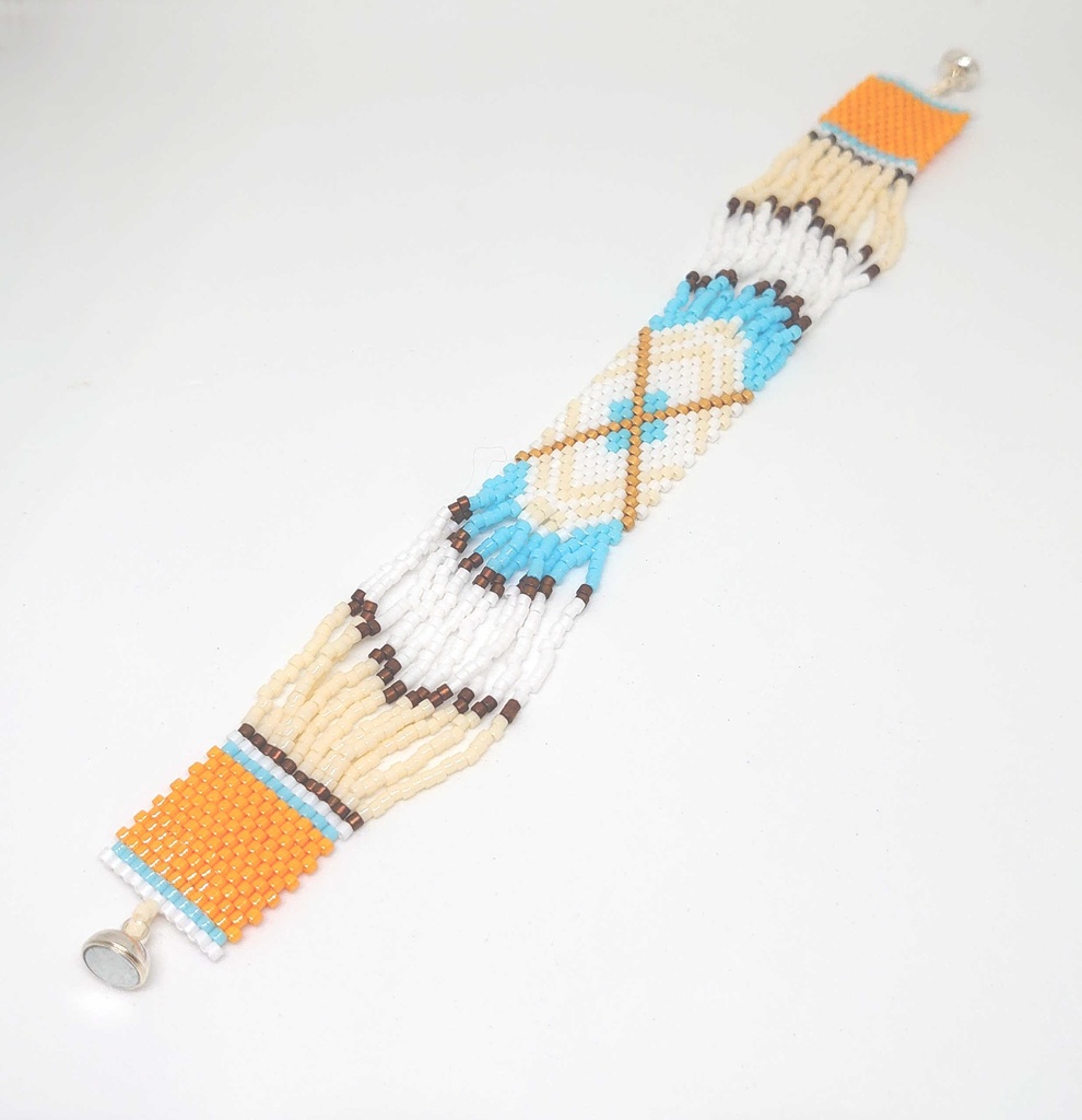 モルカーイメージのビーズステッチブレスレット