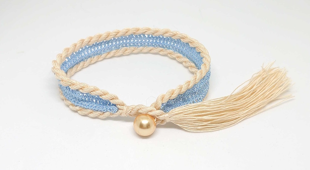 モルカーイメージのレースタッセルブレスレット