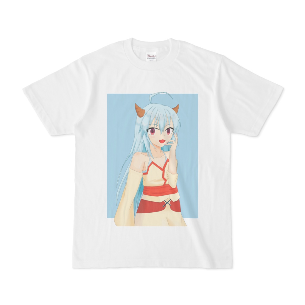 ハクミン1匹が作る ハクヤ シンプルTシャツ 白
