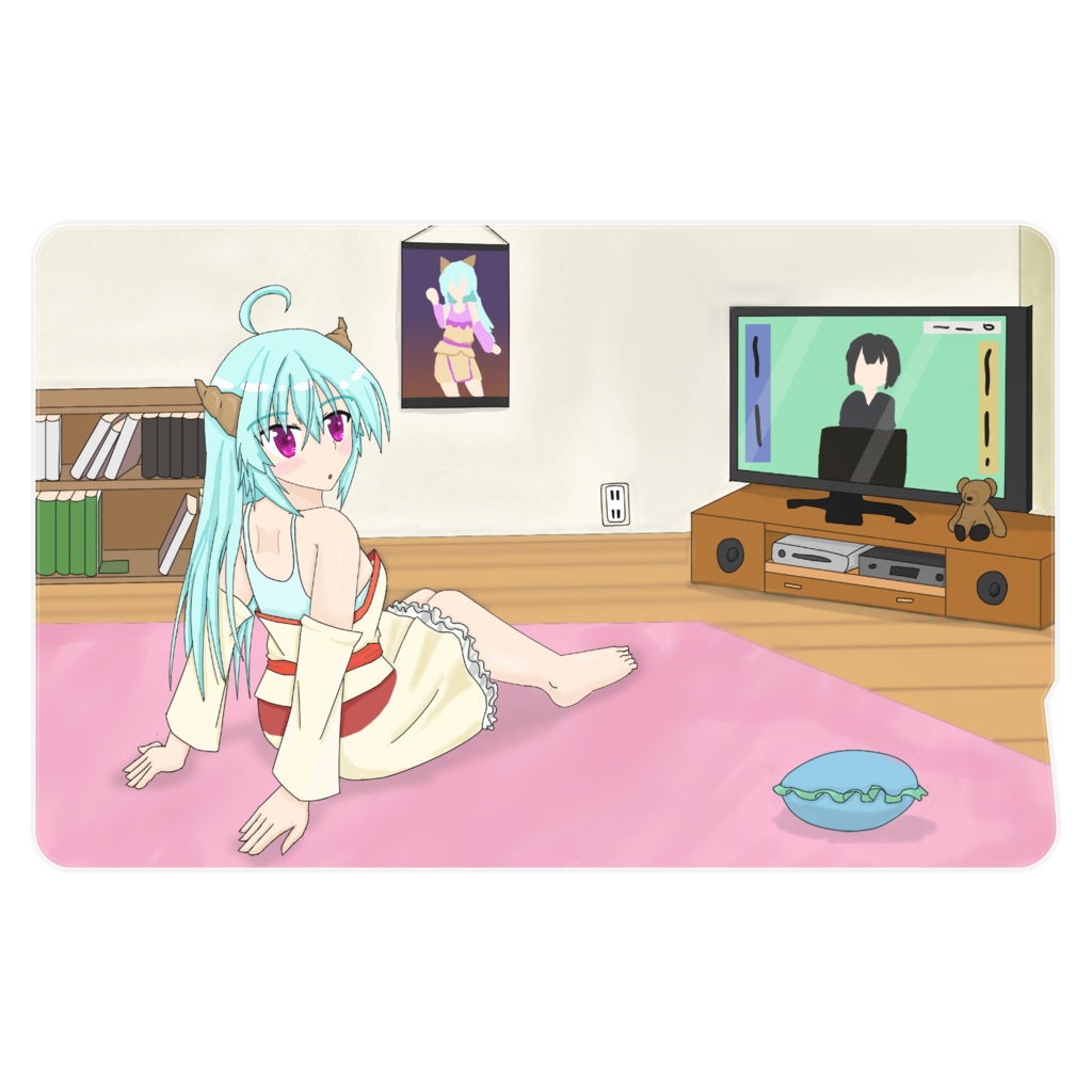 ハクミン１匹が作る　ハクヤ　ICステッカー