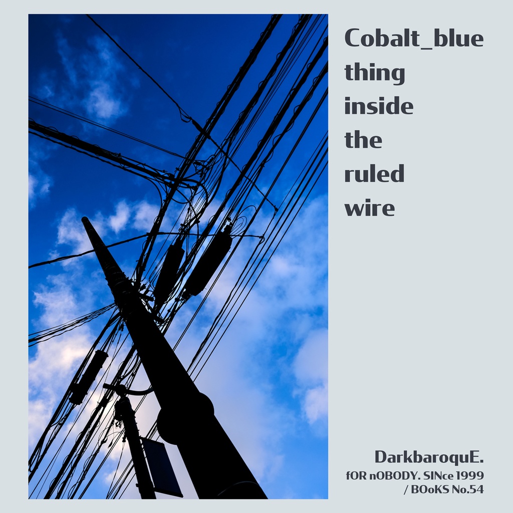 [ Cobalt_blue thing inside the ruled wire ]