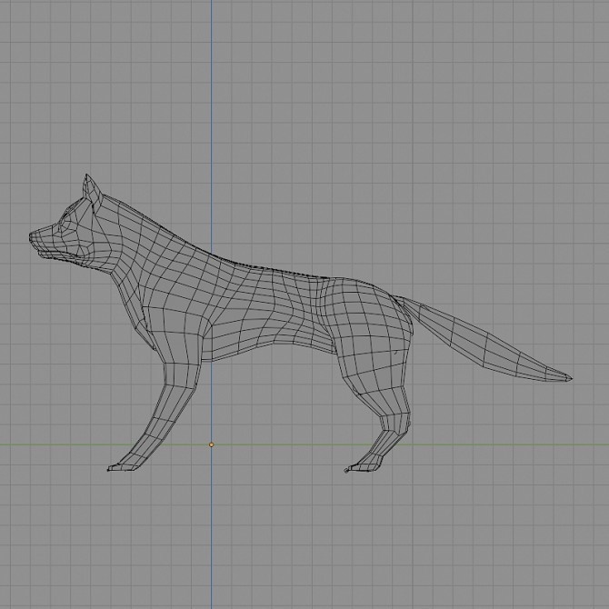 ローポリ動物素体 イヌ科 おまけつき