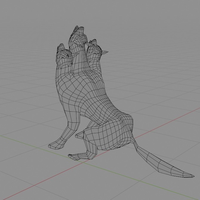 ローポリ動物素体 イヌ科 おまけつき