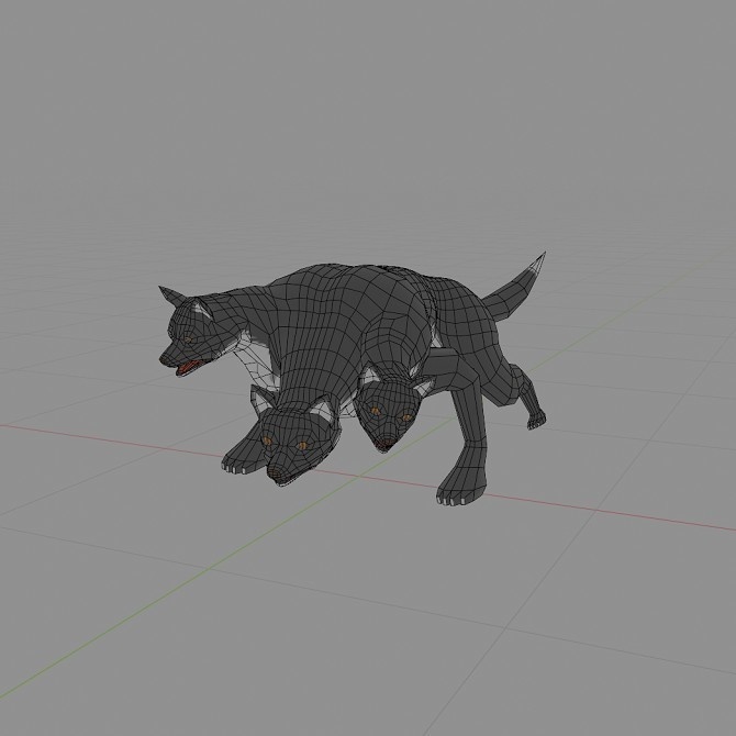 ローポリ動物素体 イヌ科 おまけつき