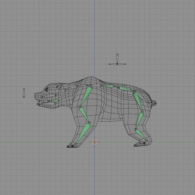 ローポリ動物素体 クマ科