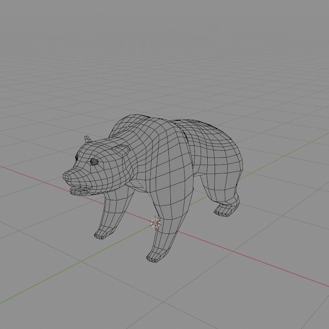 ローポリ動物素体 クマ科