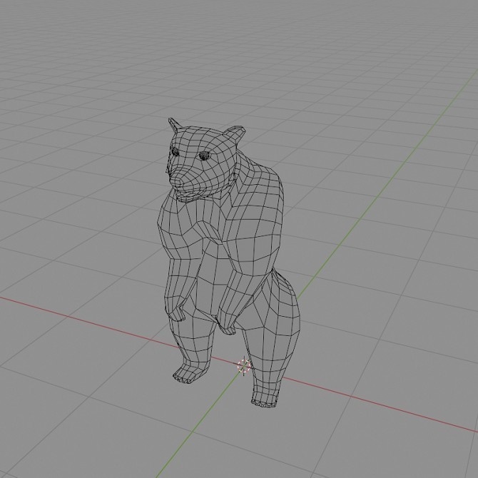 ローポリ動物素体 クマ科