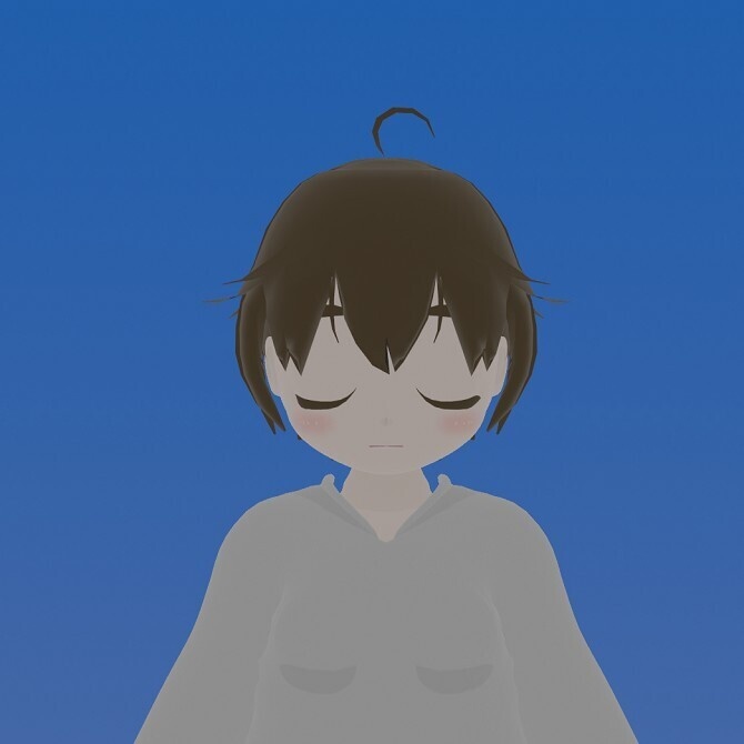 人型モデル ローポリゴン素体 VRM(1.0)対応ボーン