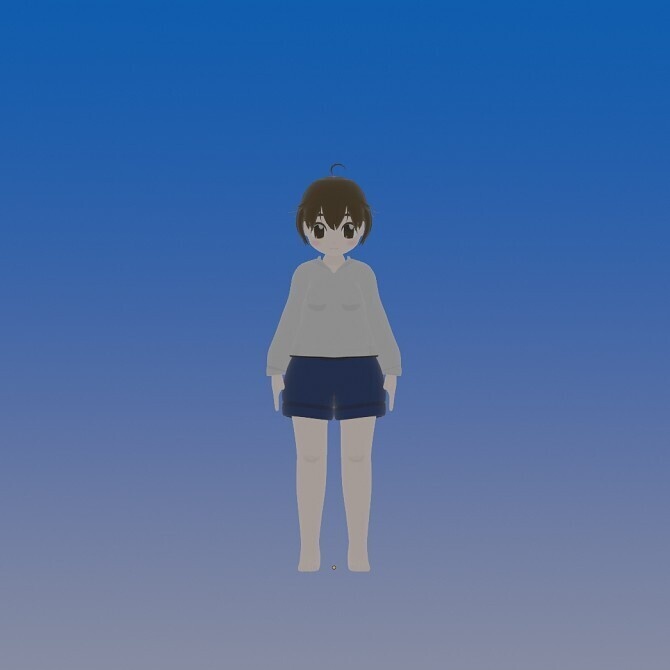 人型モデル　ローポリゴン素体　VRM(1.0)対応ボーン