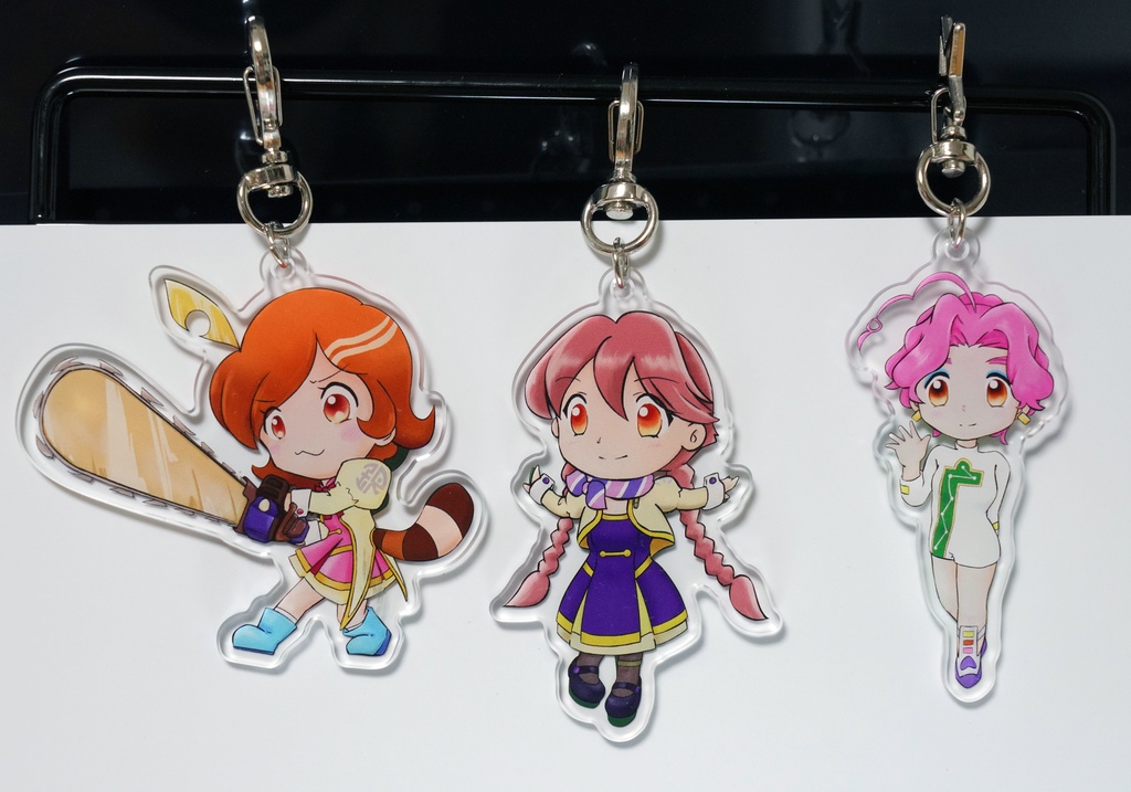 C106「アポカリプスホテル」アクリルキーホルダー（両面、３種セット）