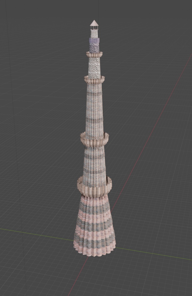 塔ー３Dモデル