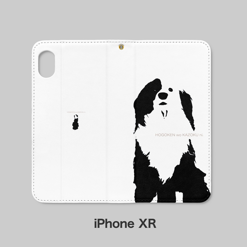 リアル凪柄 手帳型iPhoneケース(ベルトなし)