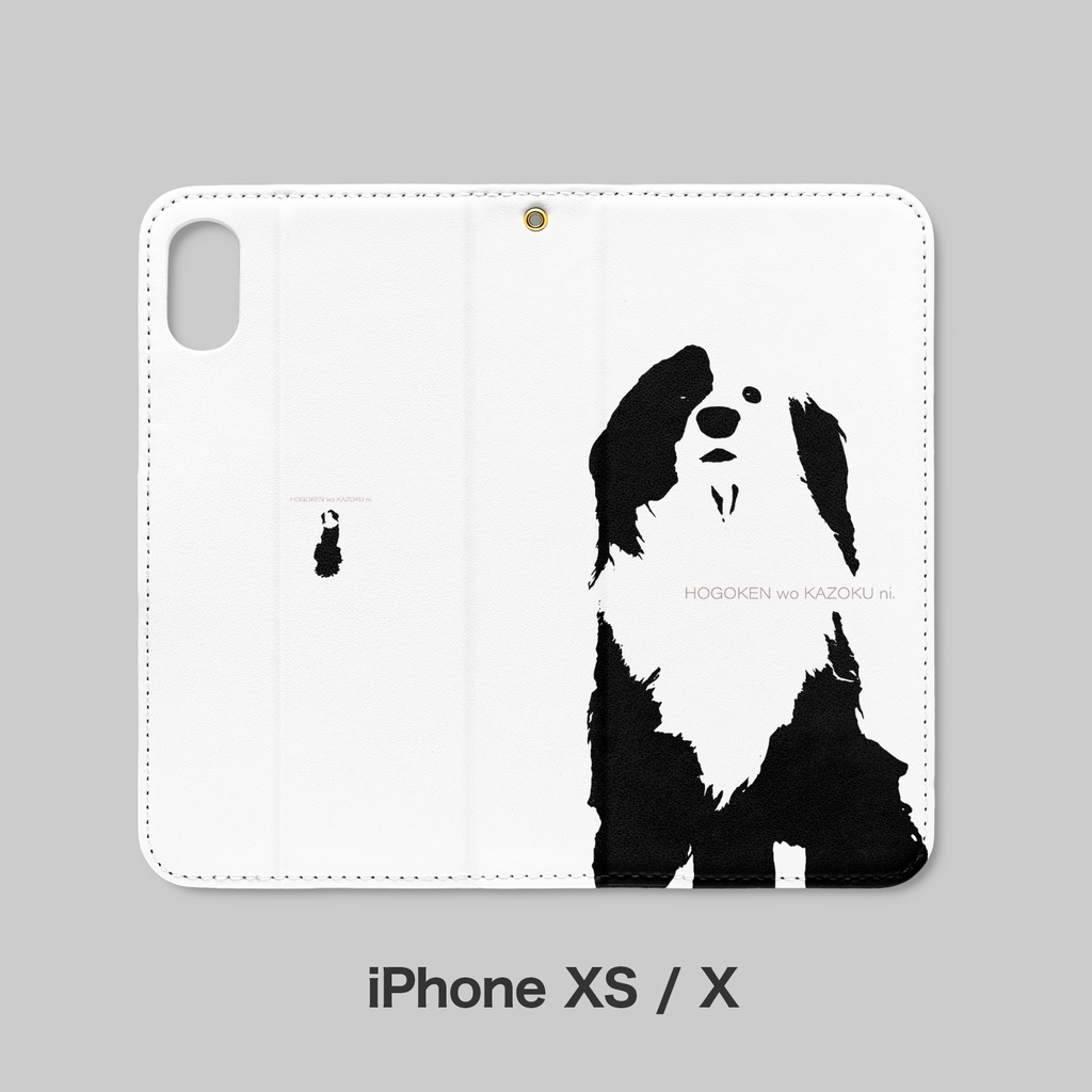 リアル凪柄 手帳型iPhoneケース(ベルトなし)