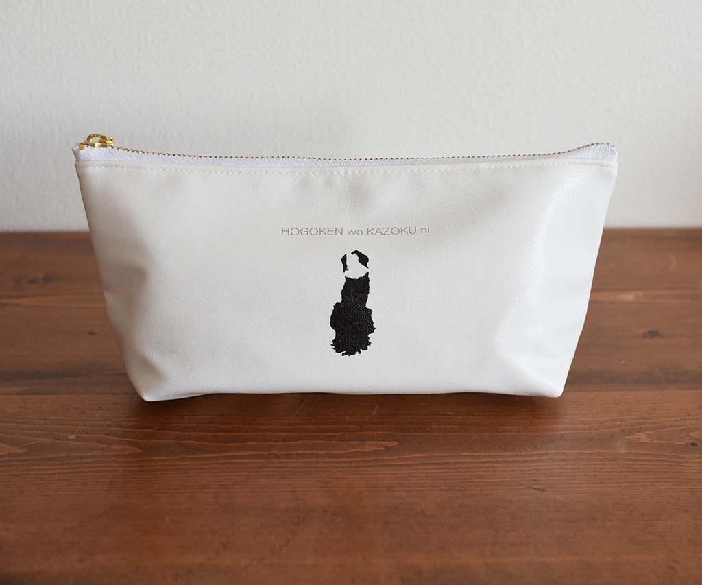 リアル凪柄レザーポーチ