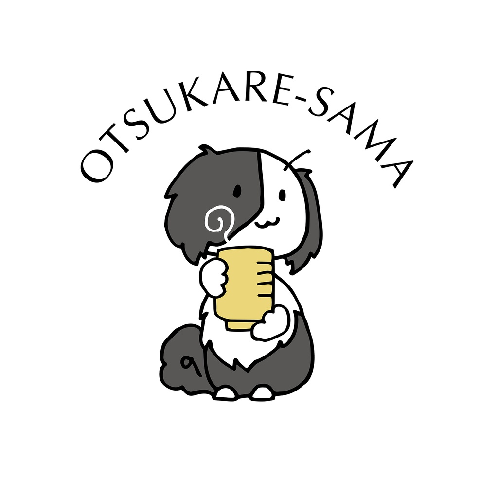 凪柄おつかれさまワンポイント白T