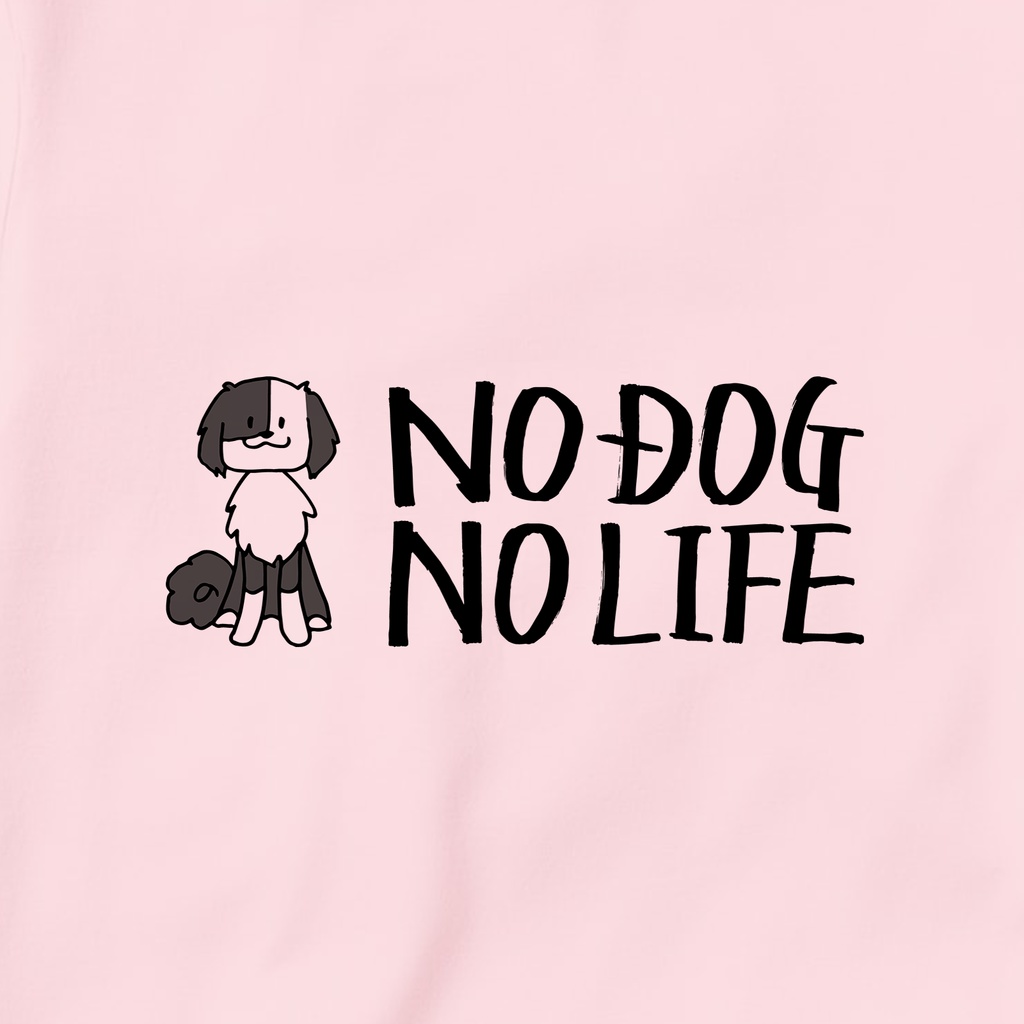 NO DOG NO LIFE 淡色ロンT(両面)