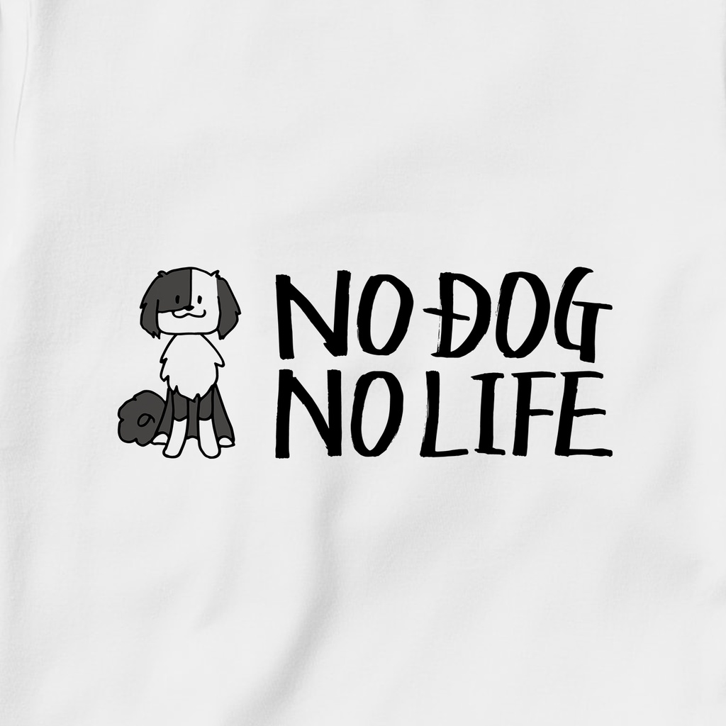 NO DOG NO LIFE 淡色ロンT(両面)