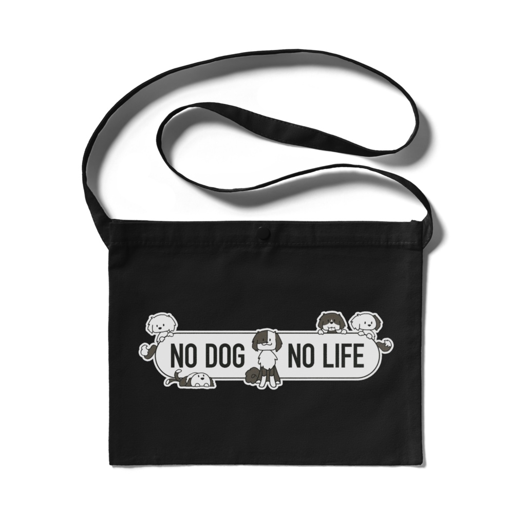 NO DOG NO LIFE サコッシュ（3カラー）