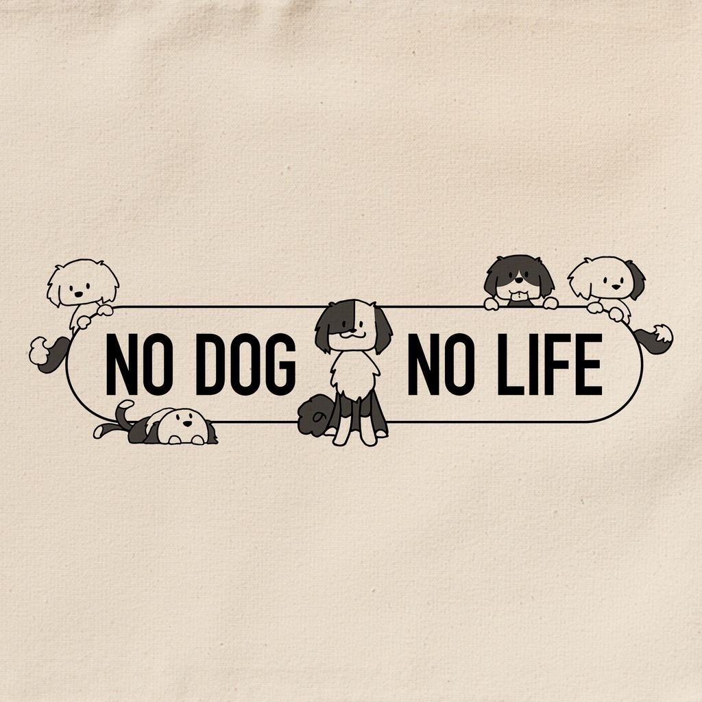 NO DOG NO LIFE サコッシュ(3カラー)