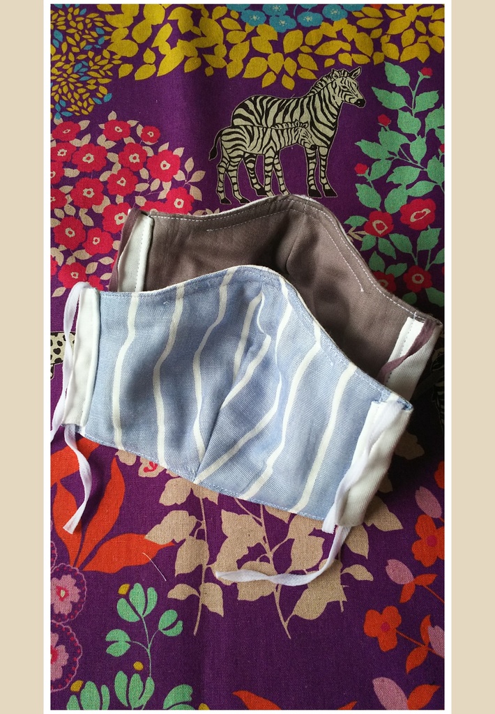 2  布マスク ハンドメイド ノーズワイヤー入