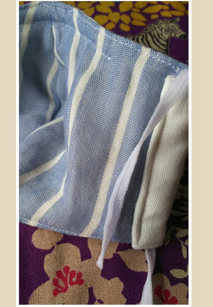 2  布マスク ハンドメイド ノーズワイヤー入