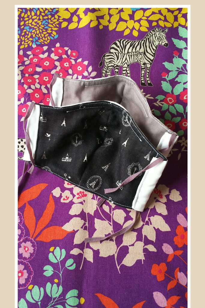 1 布マスク ハンドメイド ノーズワイヤー入り