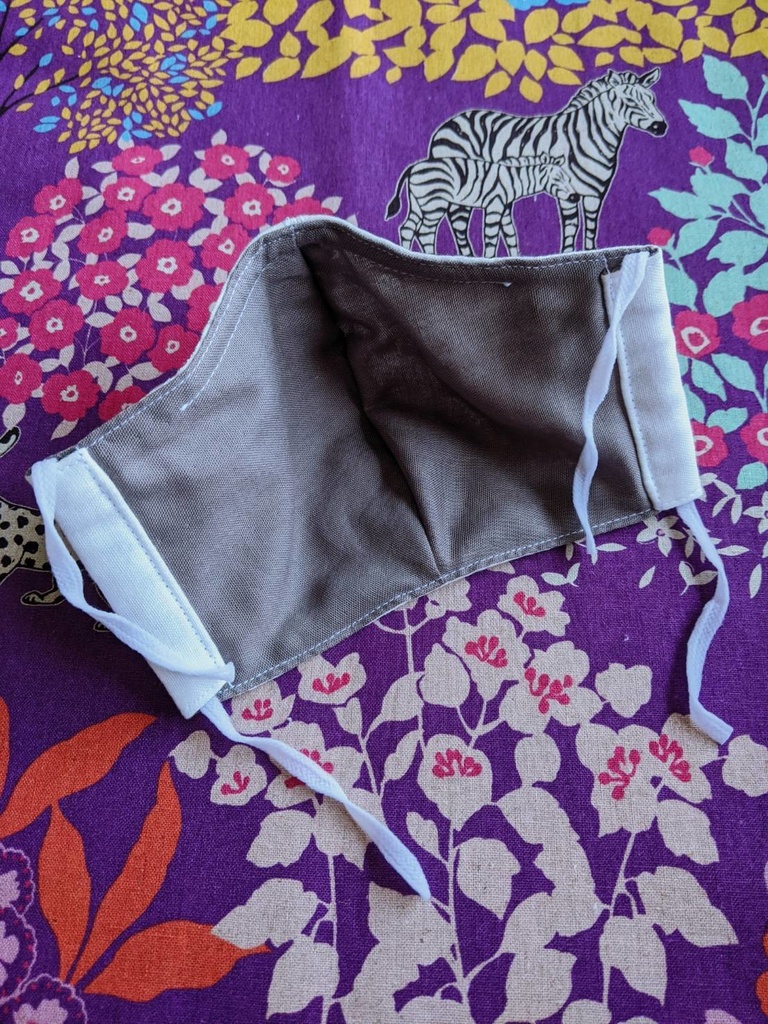 5 布マスク ハンドメイド ノーズワイヤー入り