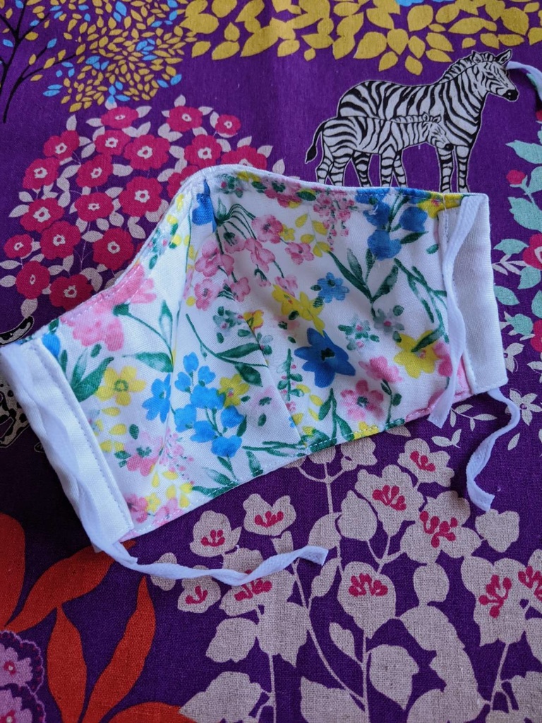 6 布マスク ハンドメイド ノーズワイヤー入り