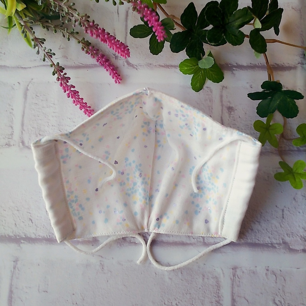 13  布マスク ハンドメイド ノーズワイヤー入り 2枚組