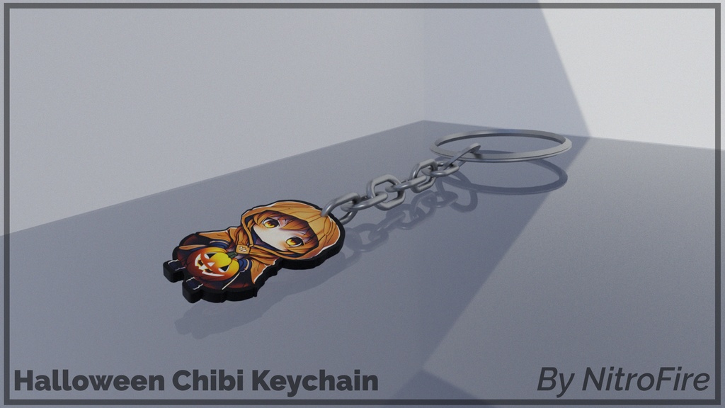 Halloween Chibi Keychain - NitroFire - BOOTH